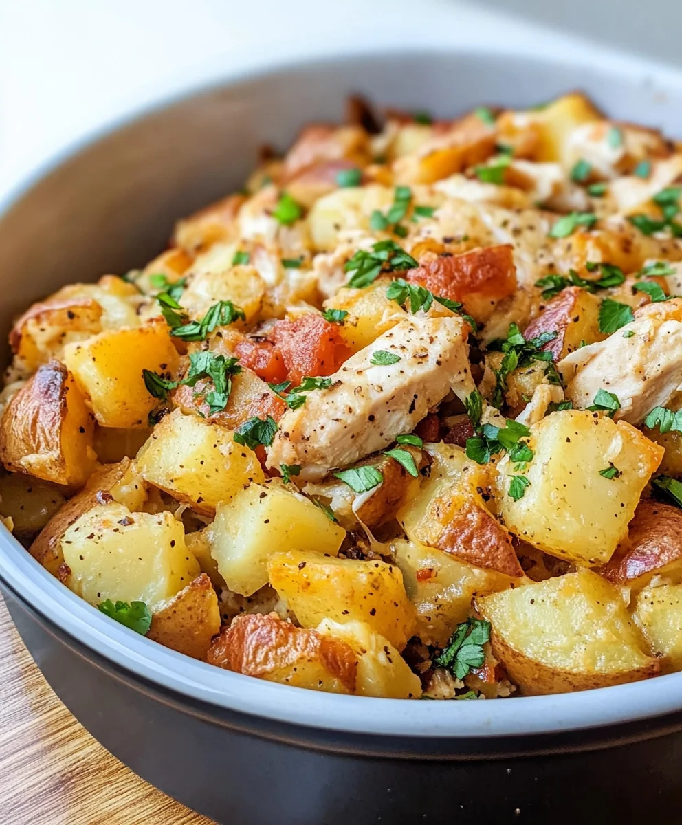 Loaded Chicken and Potato Casserole