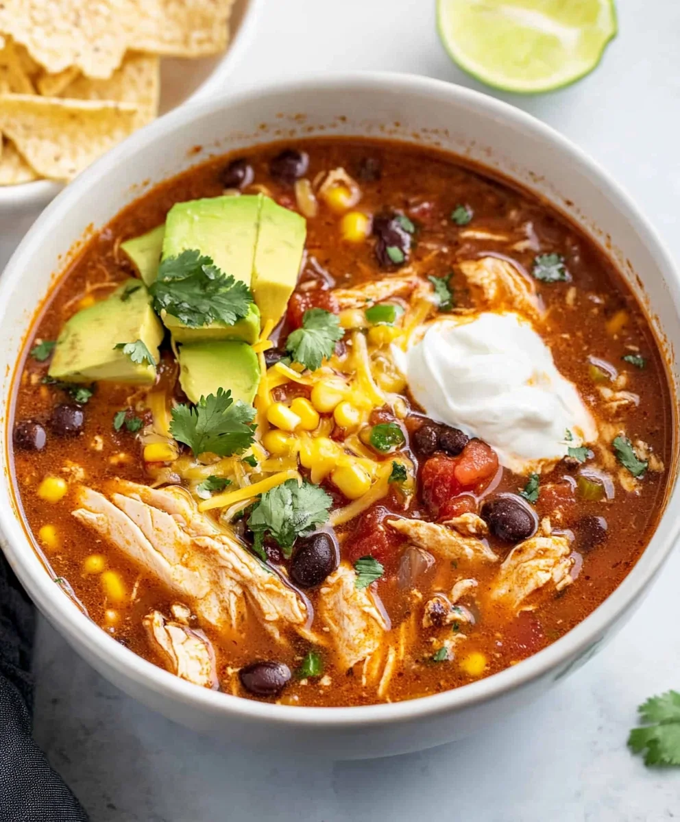 Hearty Chicken Taco Soup