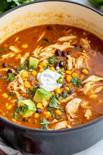 Hearty Chicken Taco Soup
