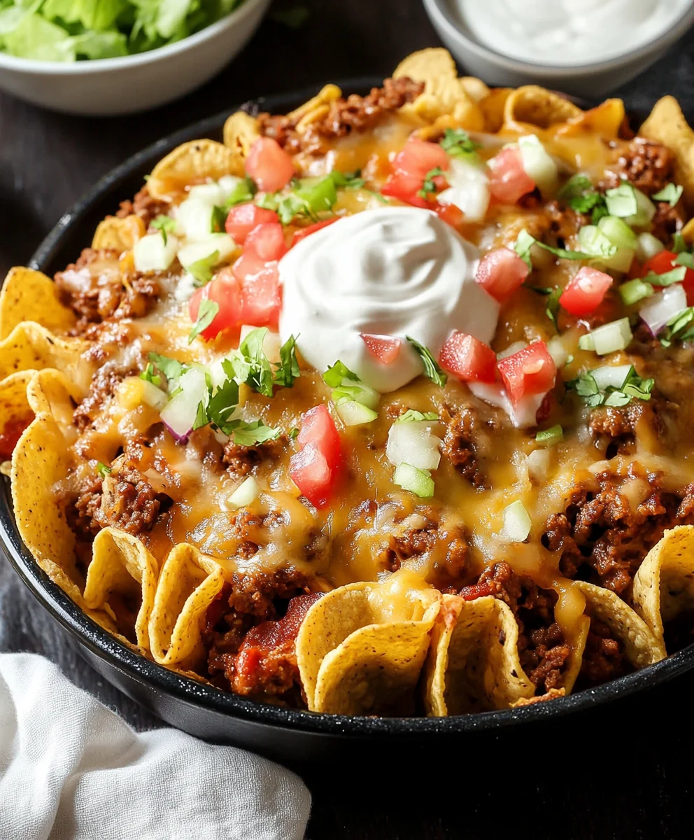 Easy Walking Taco Casserole (One-Pan!)