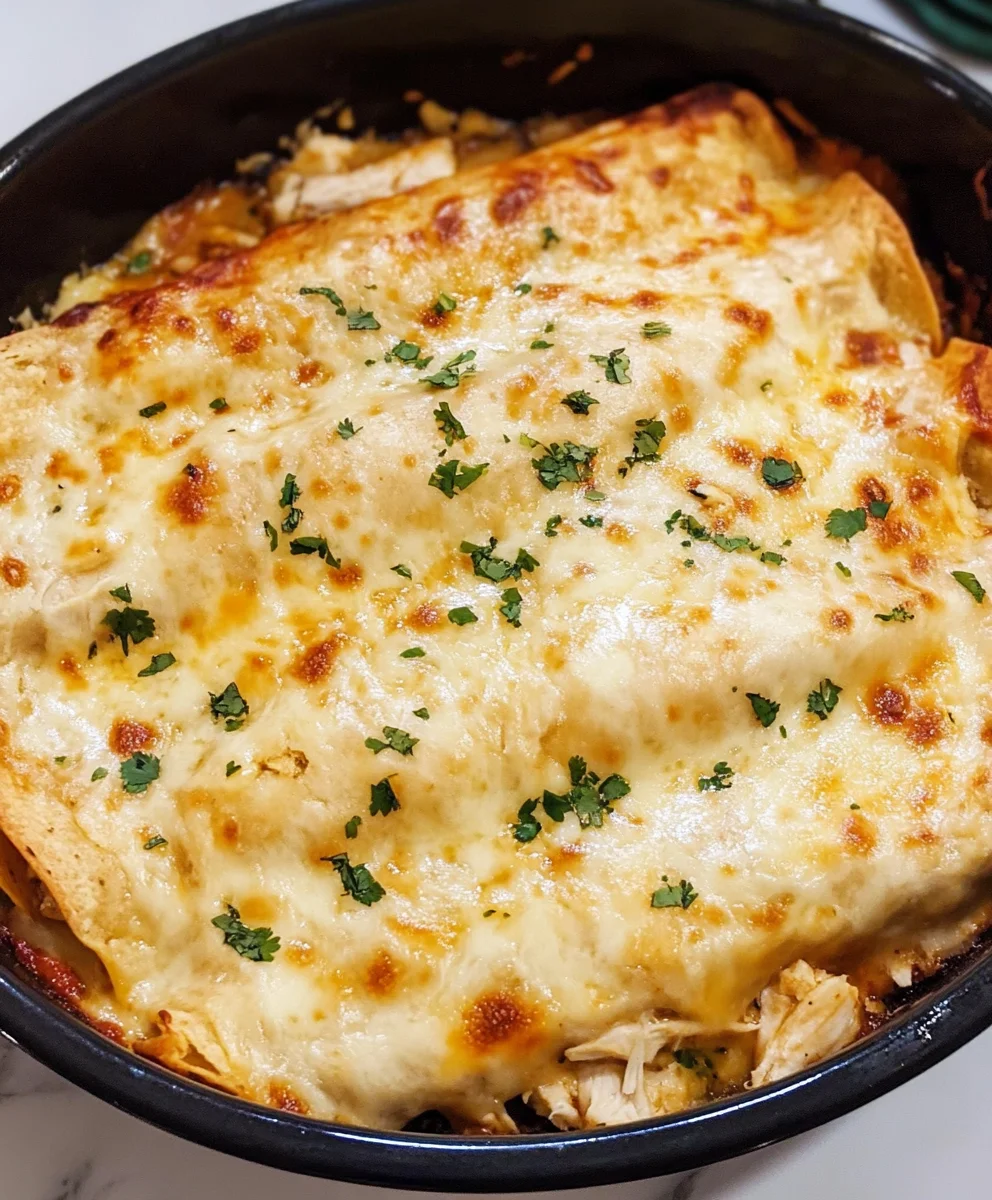 White Chicken Enchiladas