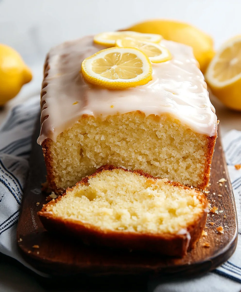 Iced Lemon Pound Cake