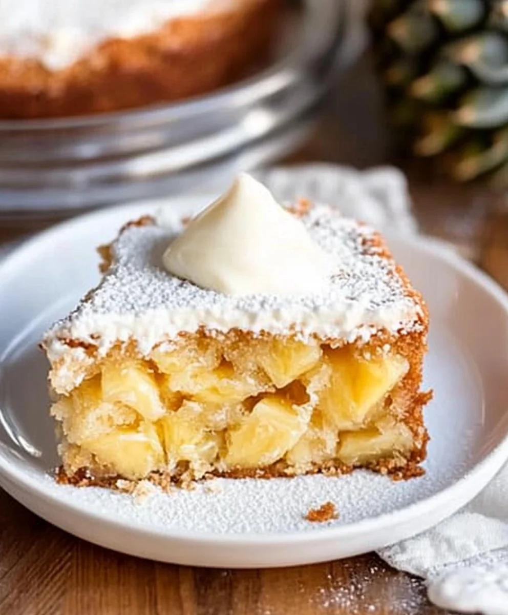 Easiest Ever Pineapple Cake (5 Ingredients)
