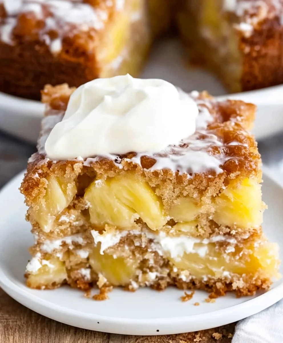 Easiest Ever Pineapple Cake (5 Ingredients)