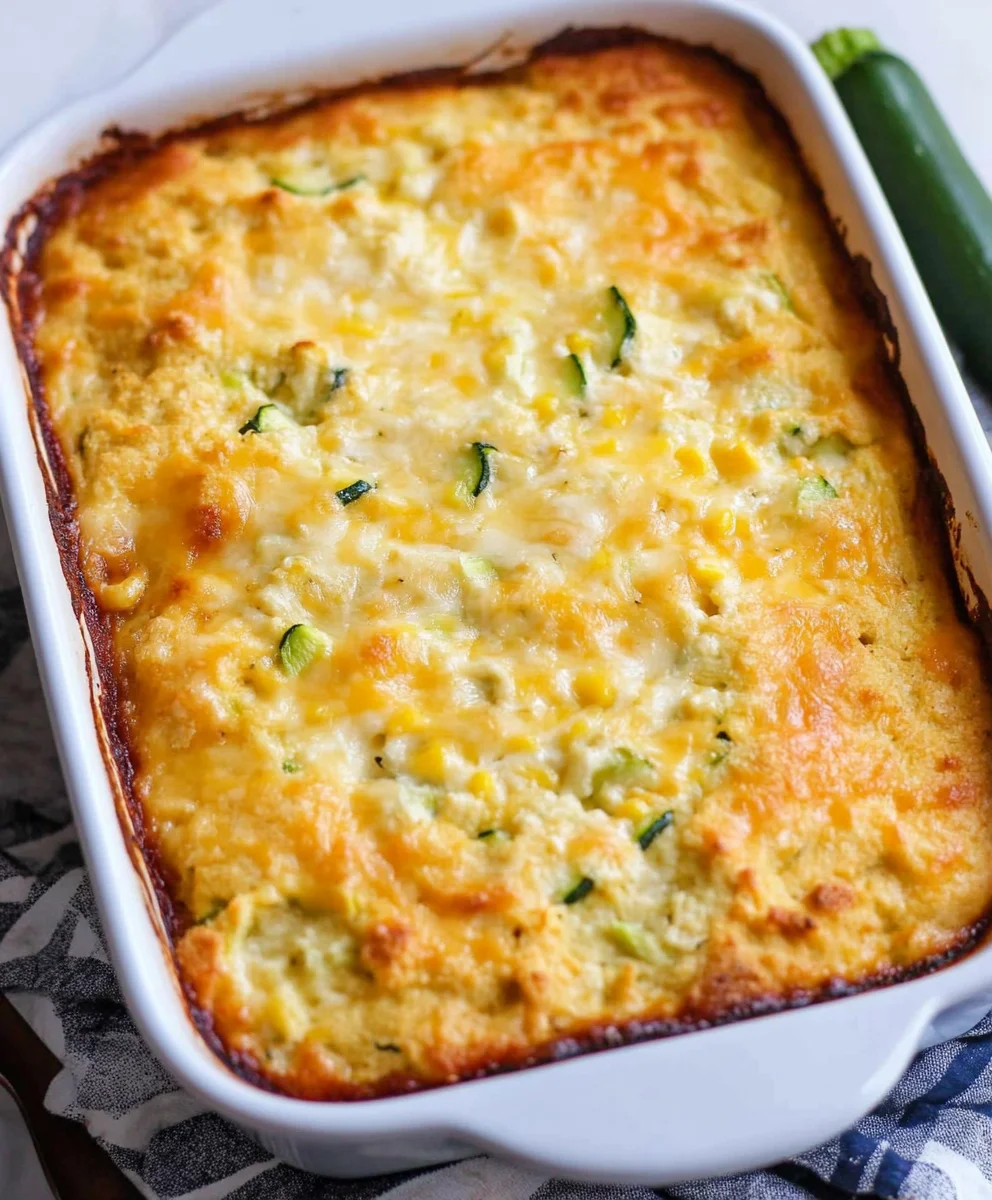 Zucchini Cornbread Casserole