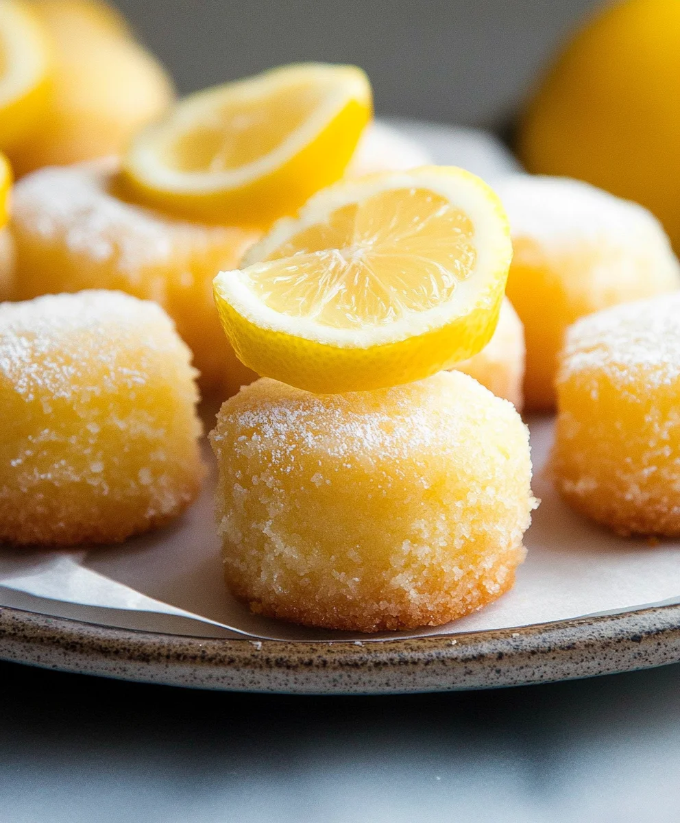 Mini Lemon Drop Cakes