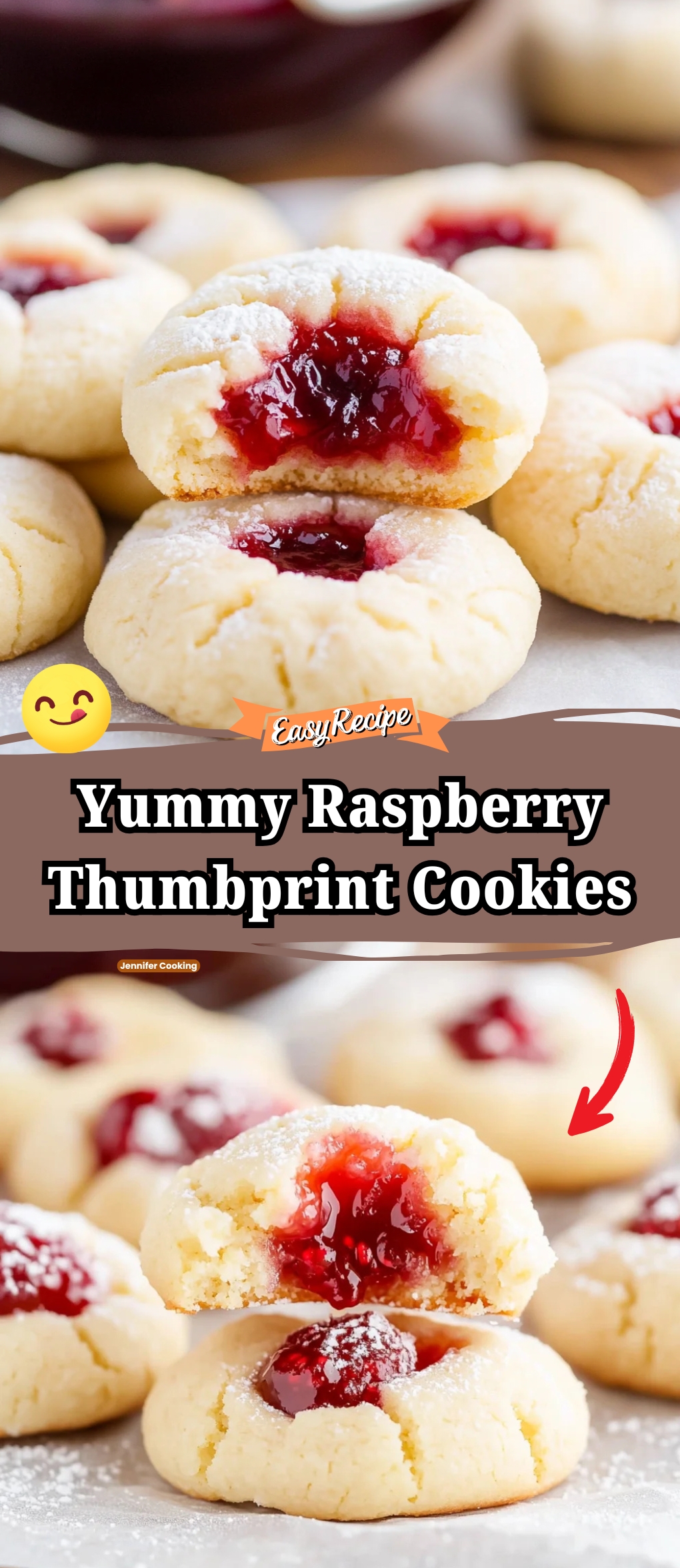 Raspberry Thumbprint Cookies