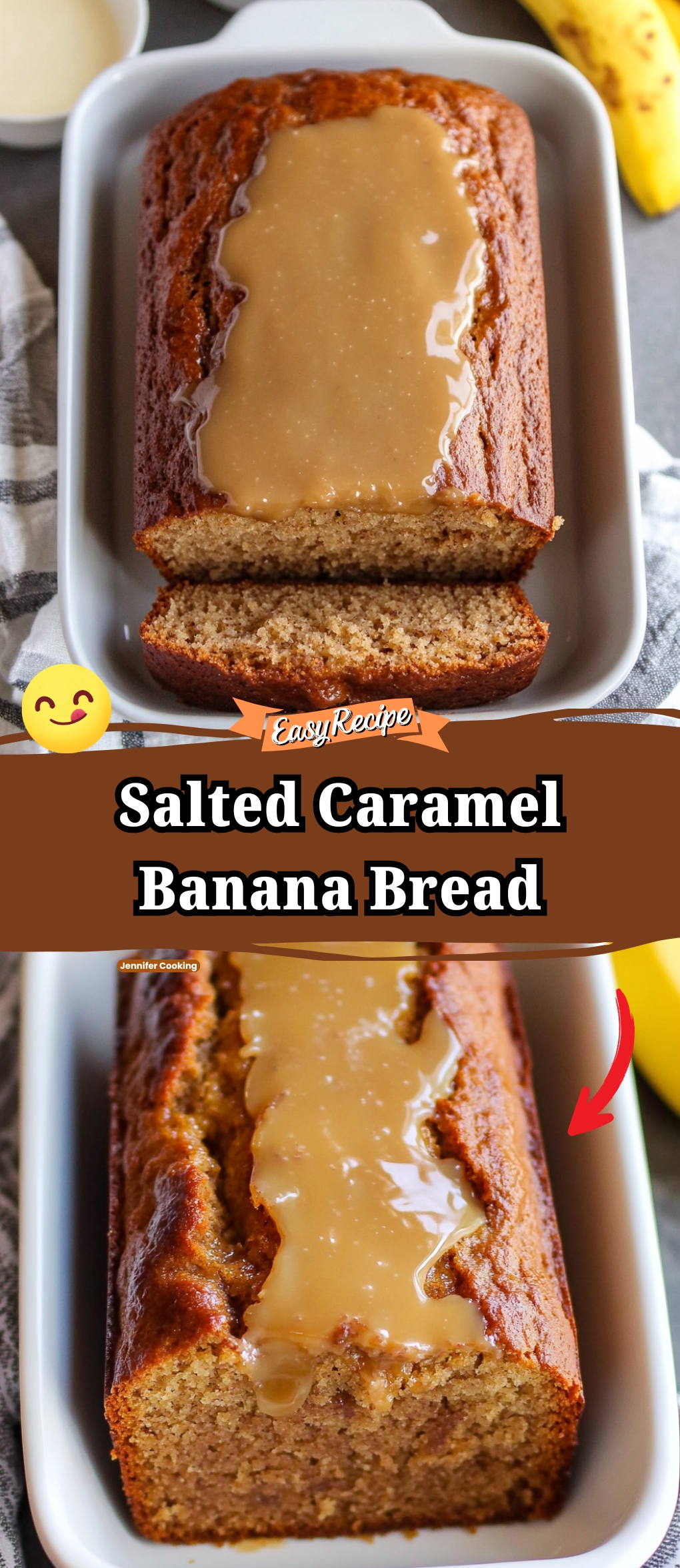 Salted Caramel Banana Bread