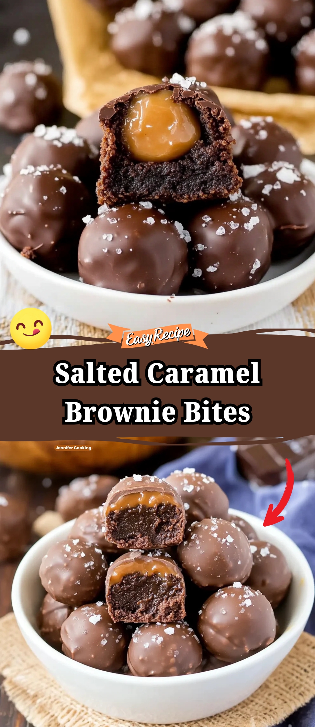 Salted Caramel Brownie Bites