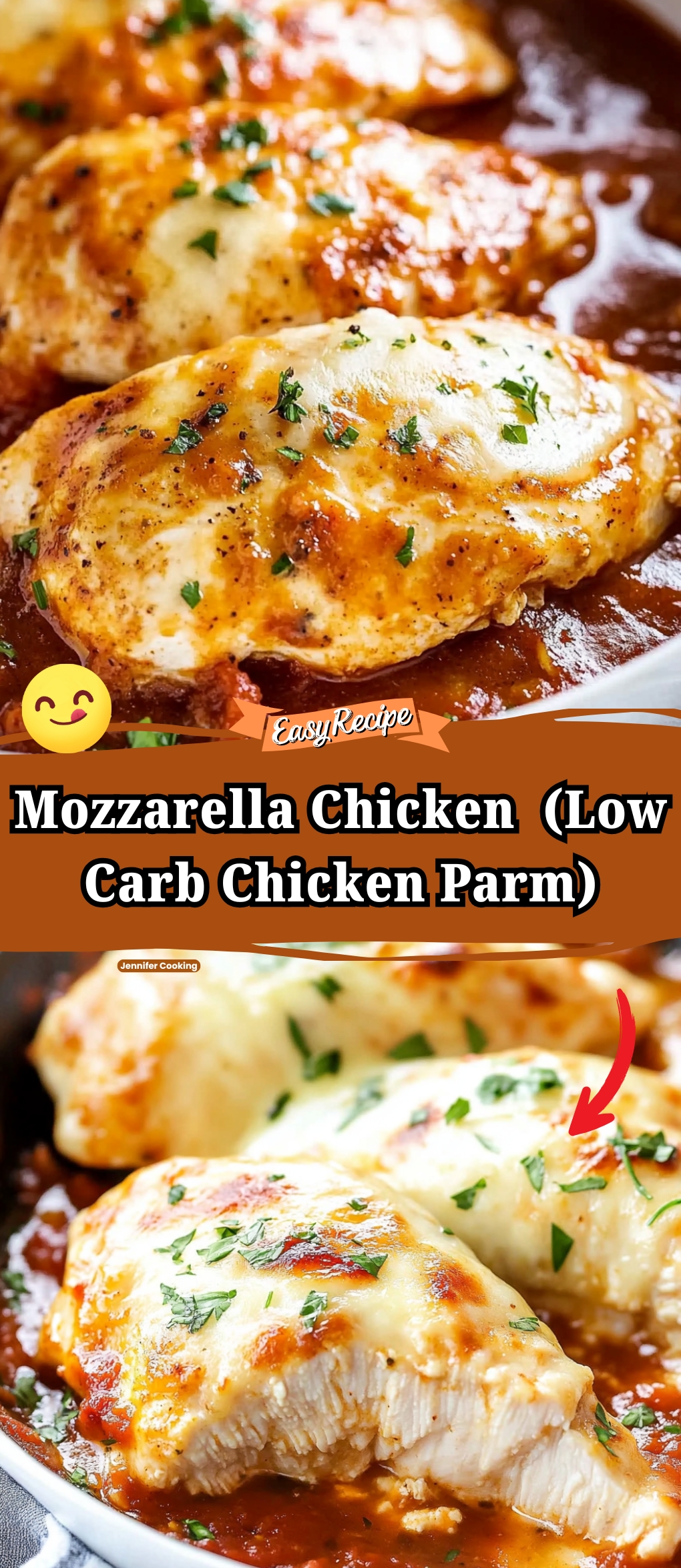 Easy Mozzarella Chicken Recipe (Low Carb Chicken Parm)