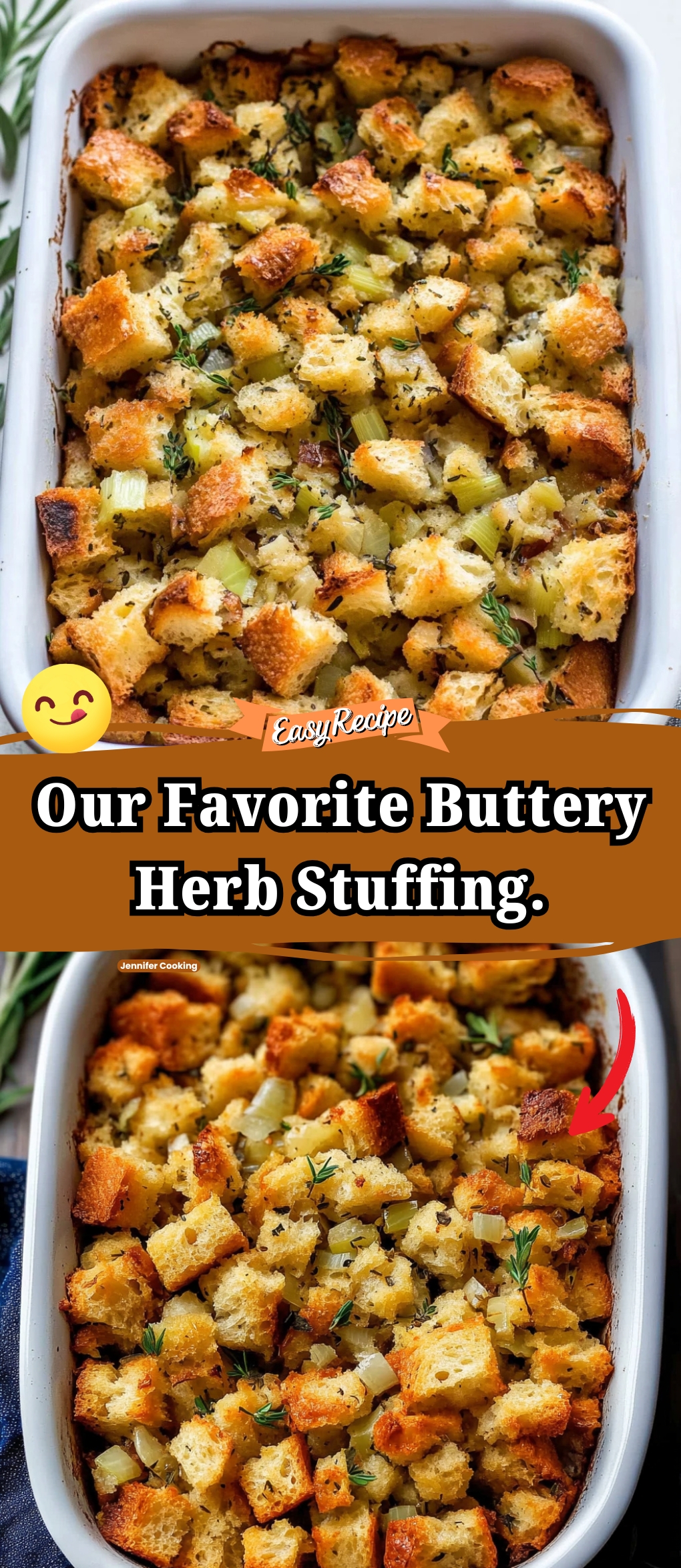 Our Favorite Buttery Herb Stuffing.
