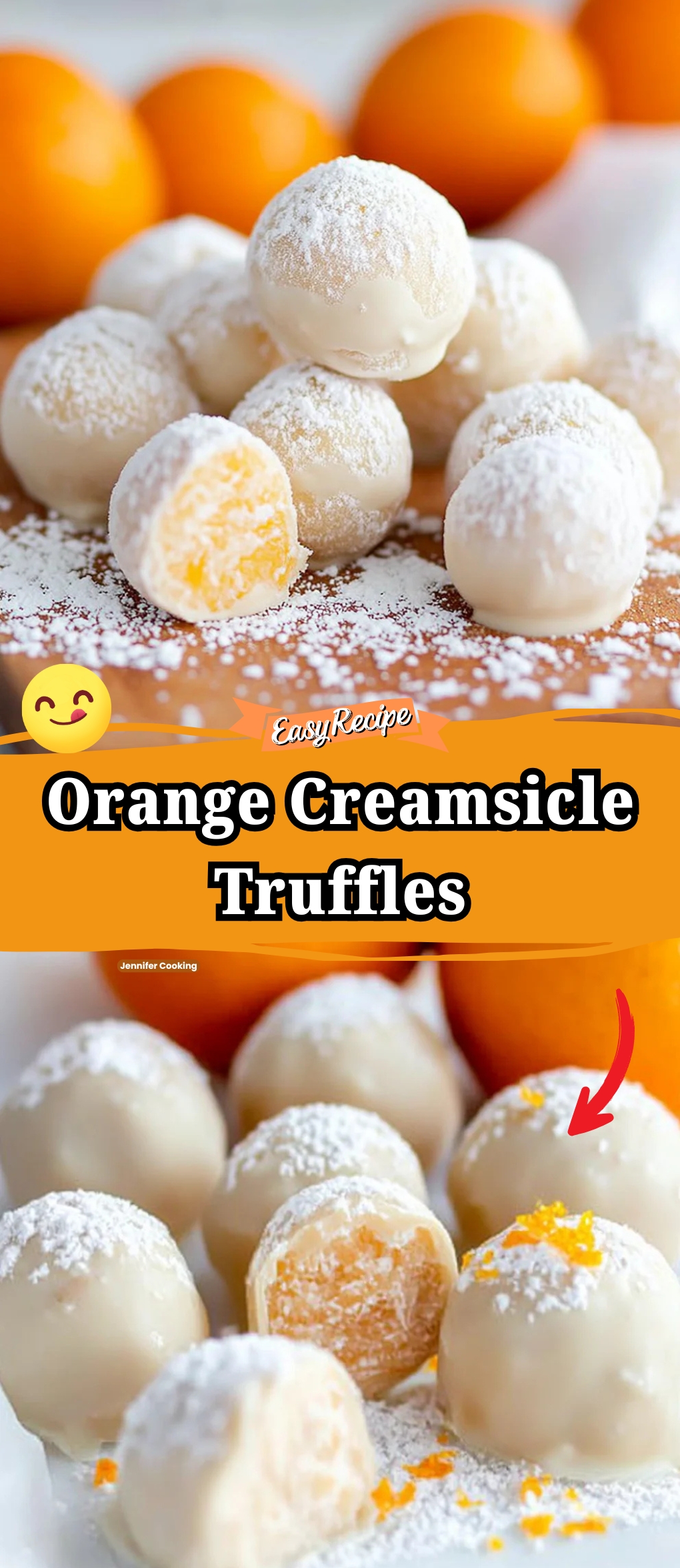 Orange Creamsicle Truffles