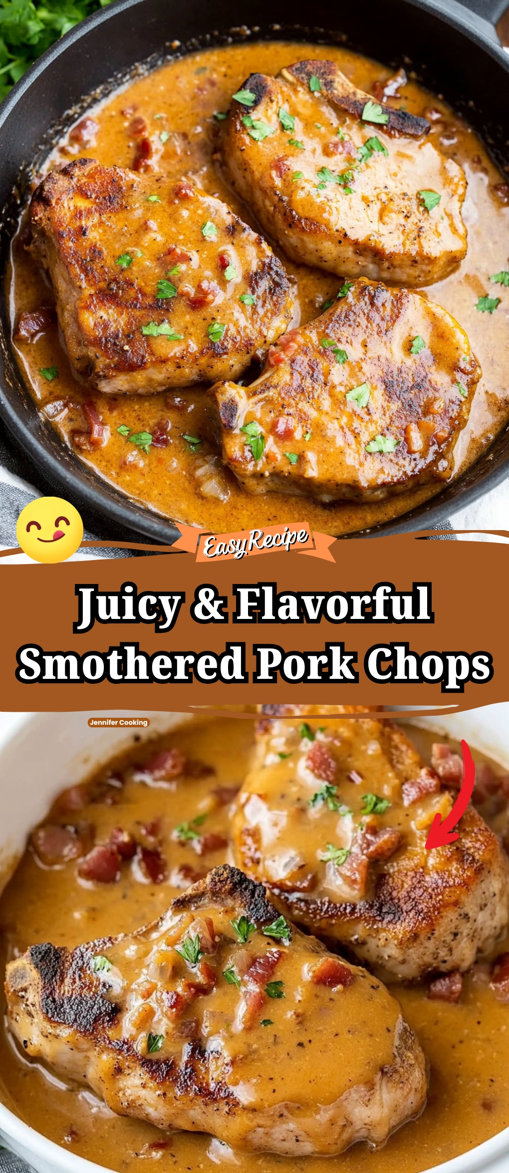 Juicy & Flavorful Smothered Pork Chops