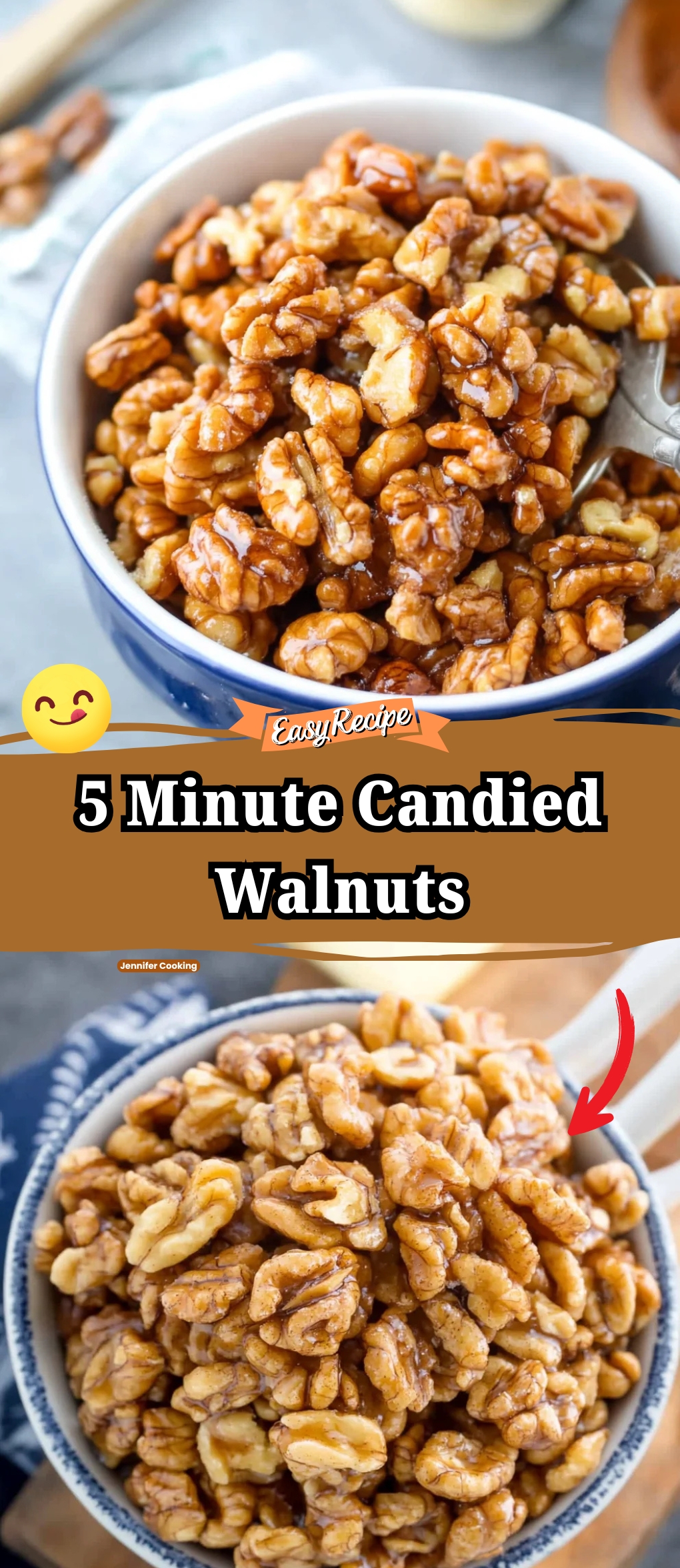 5 Minute Candied Walnuts