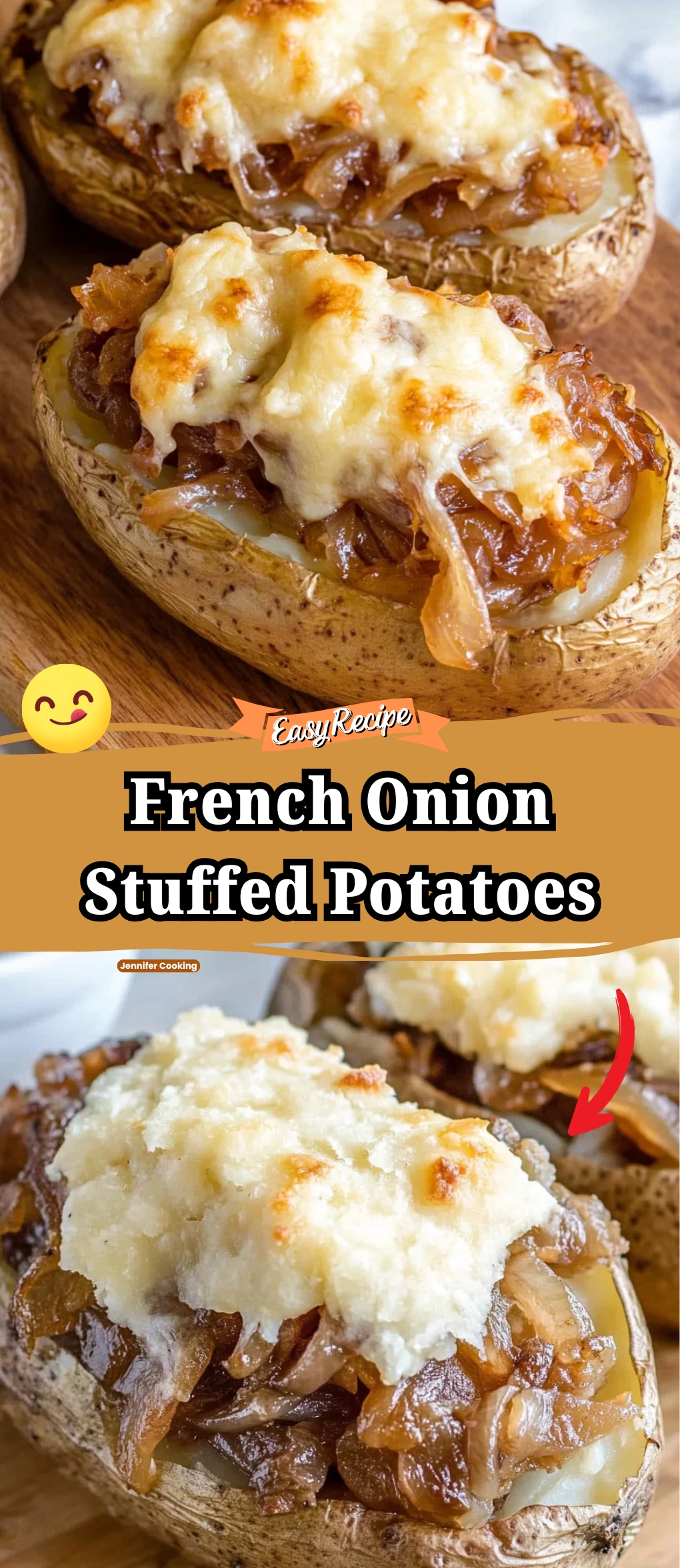 French Onion Stuffed Potatoes