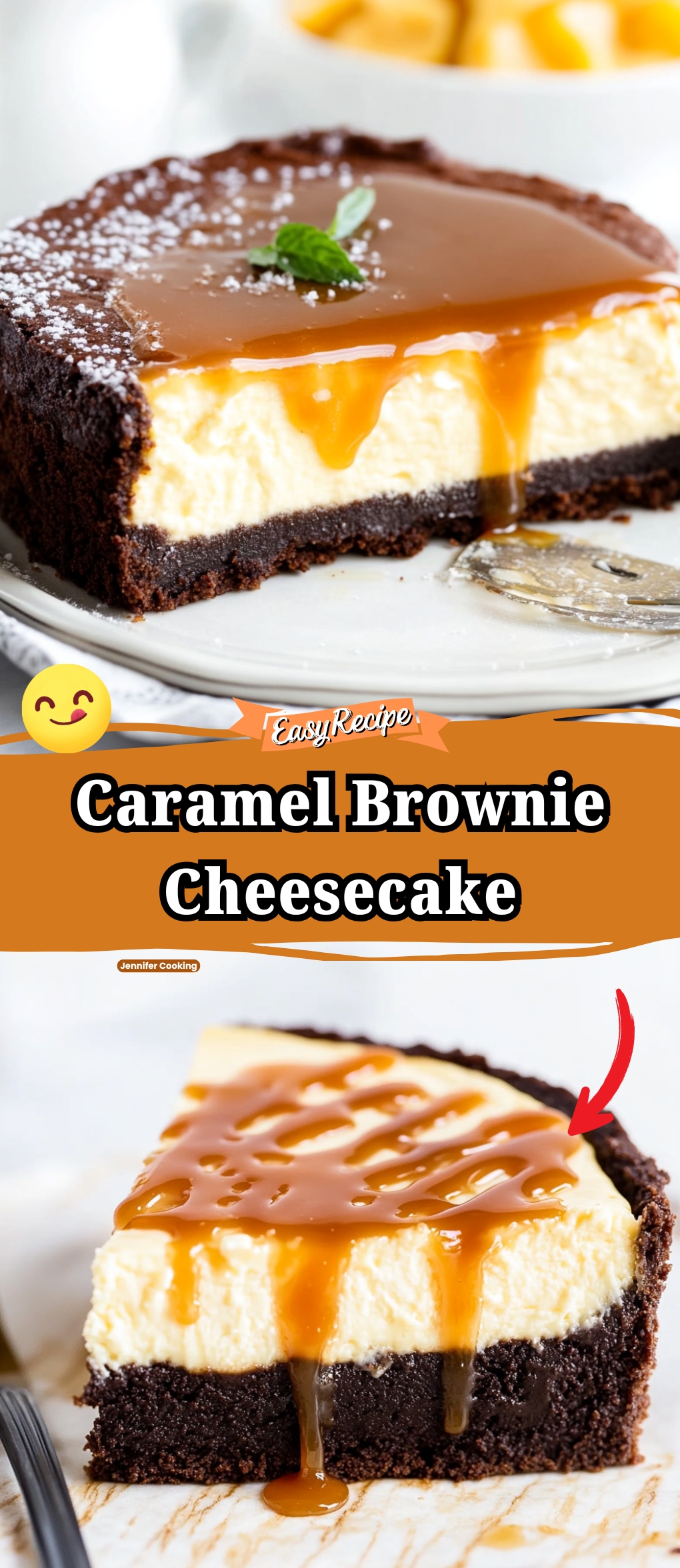 Caramel Brownie Cheesecake