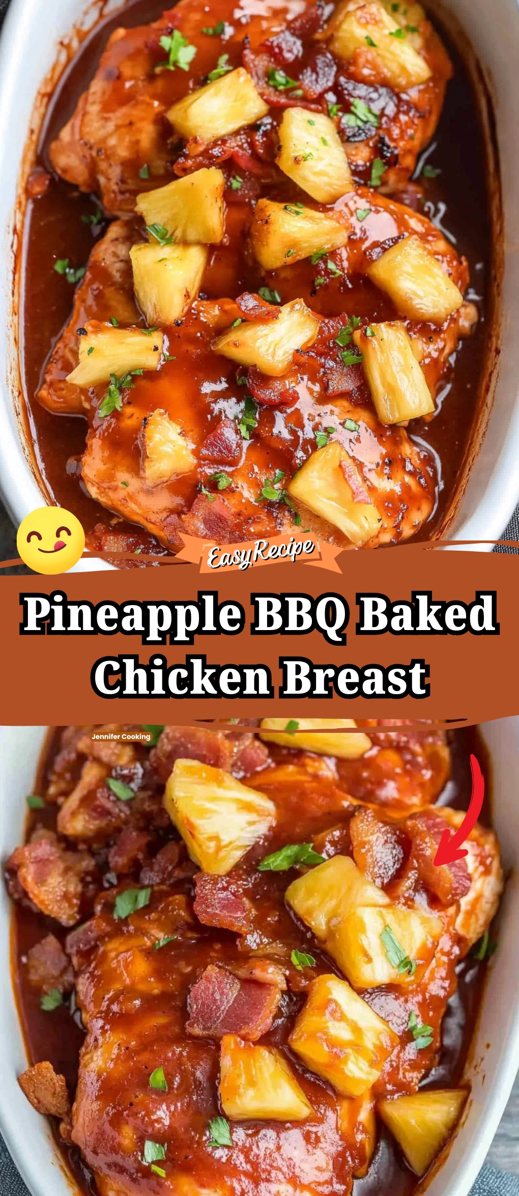 Pineapple BBQ Baked Chicken Breast