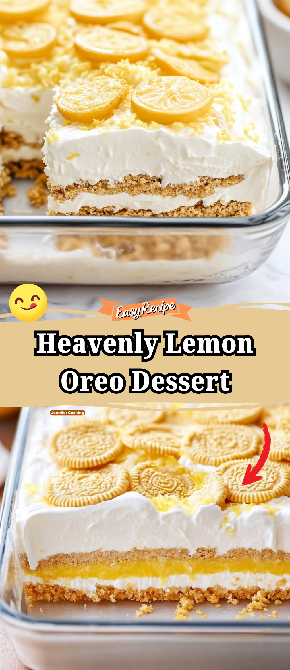 Heavenly Lemon Oreo Dessert