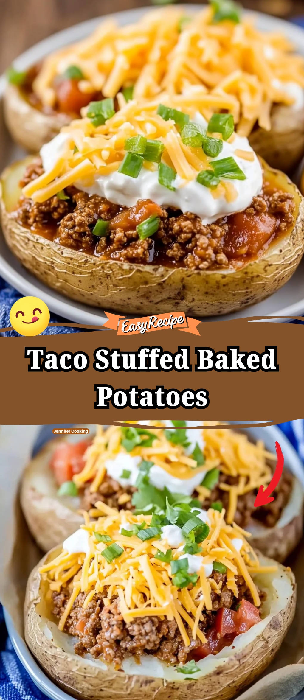 Taco Stuffed Baked Potatoes