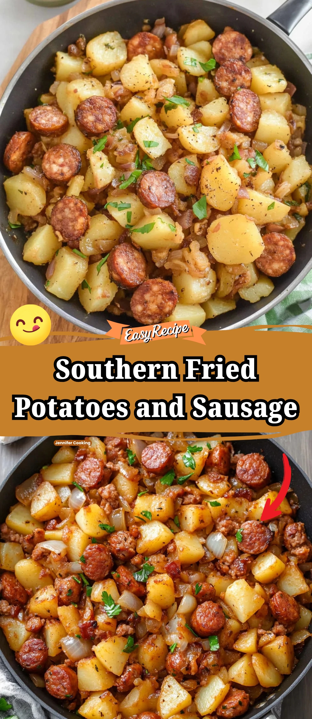 Southern Fried Potatoes and Sausage