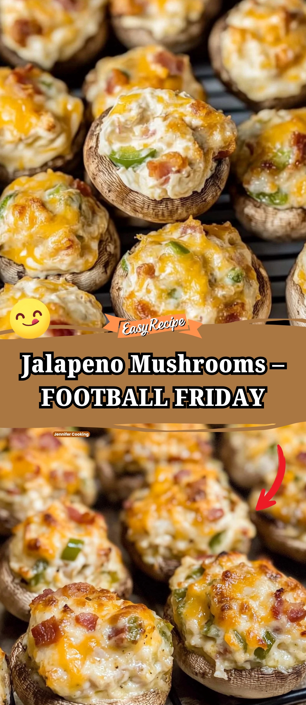Jalapeno Popper Mushrooms – FOOTBALL FRIDAY