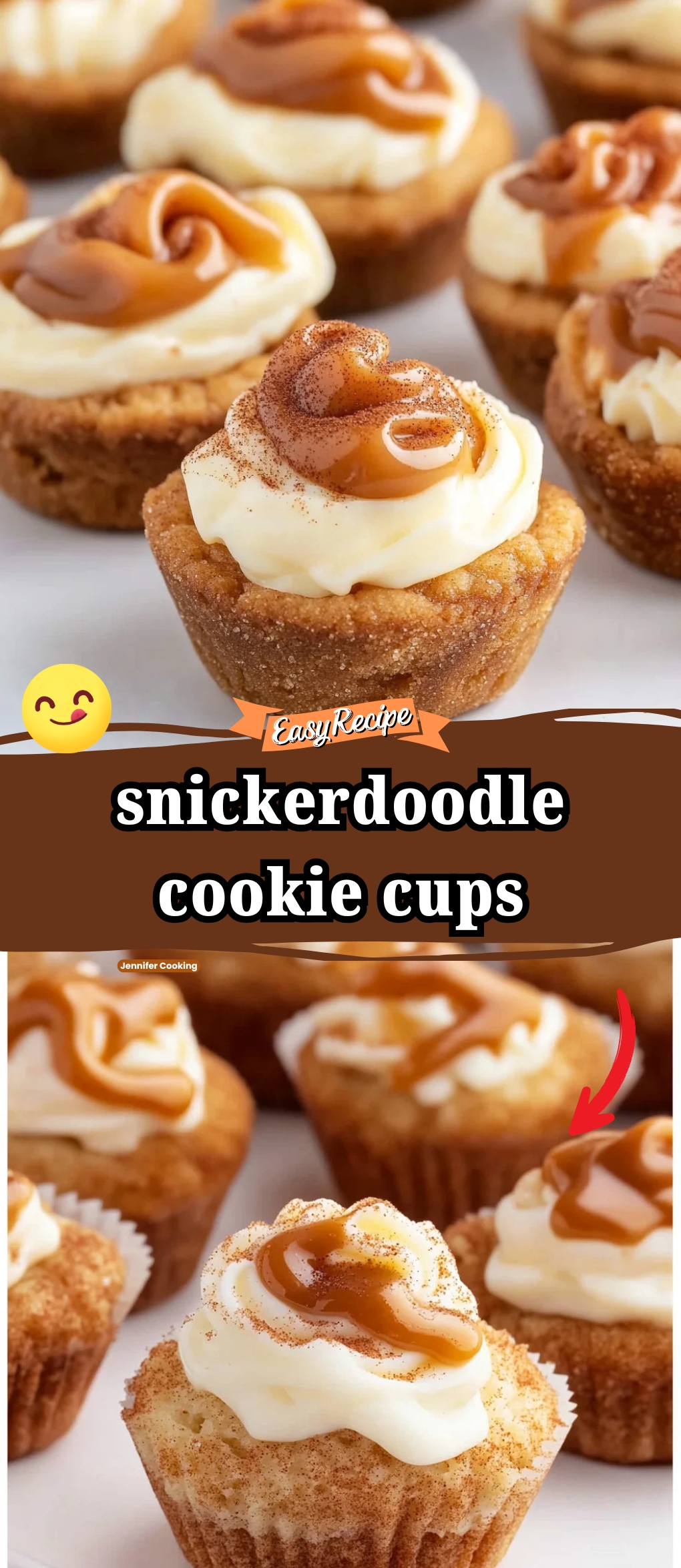 snickerdoodle cookie cups