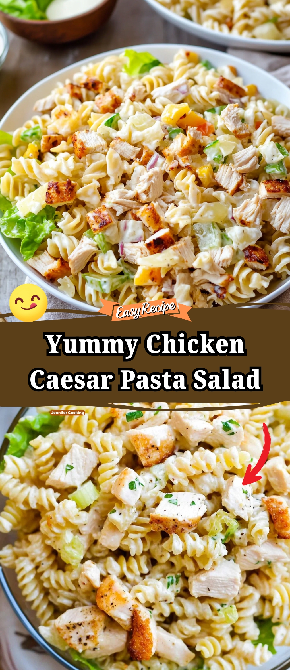 Chicken Caesar Pasta Salad
