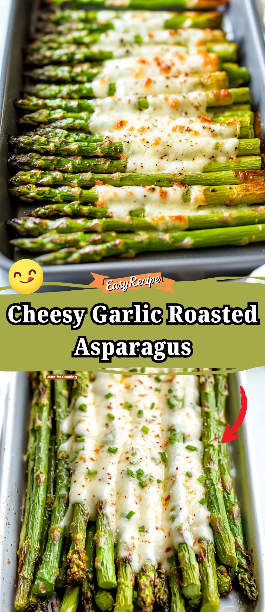 Cheesy Garlic Roasted Asparagus