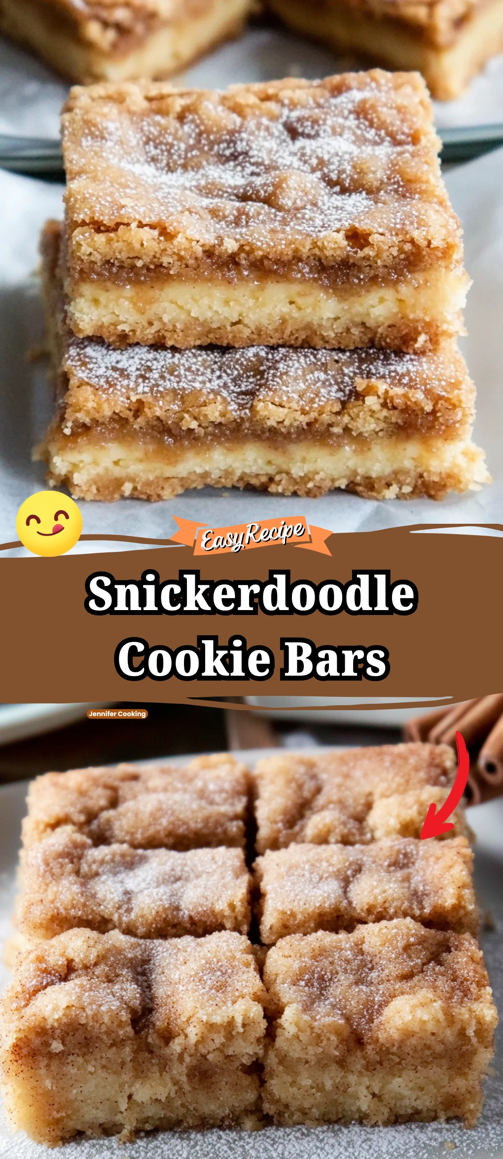 Snickerdoodle Cookie Bars