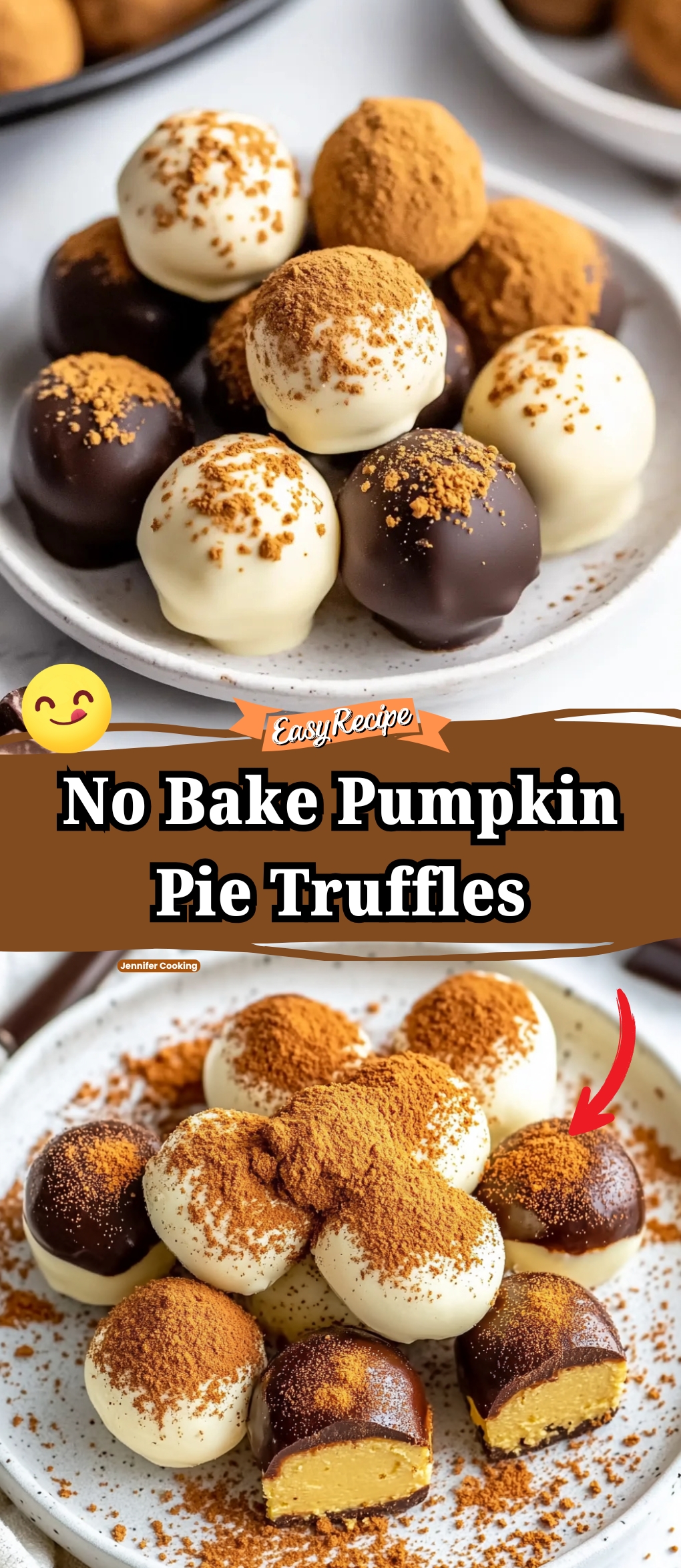 No Bake Pumpkin Pie Truffles