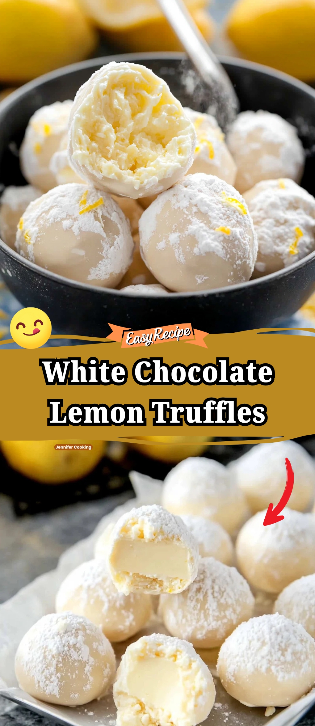 White Chocolate Lemon Truffles