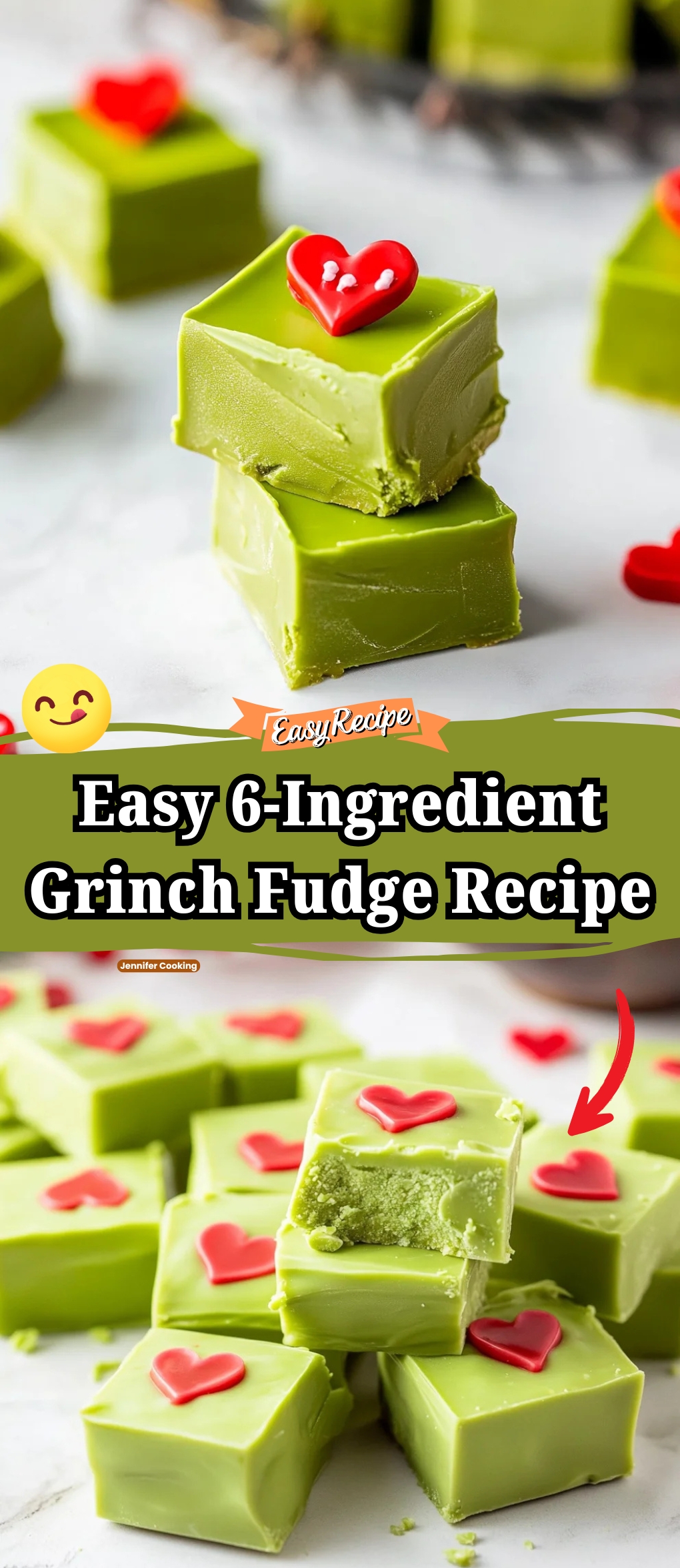 Easy 6-Ingredient Grinch Fudge Recipe