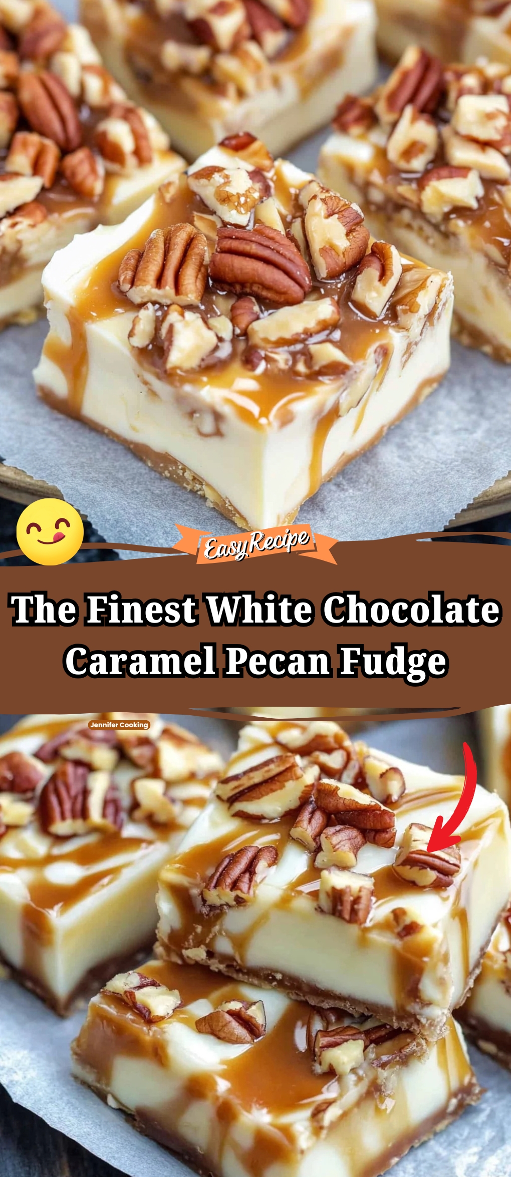 The Finest White Chocolate Caramel Pecan Fudge
