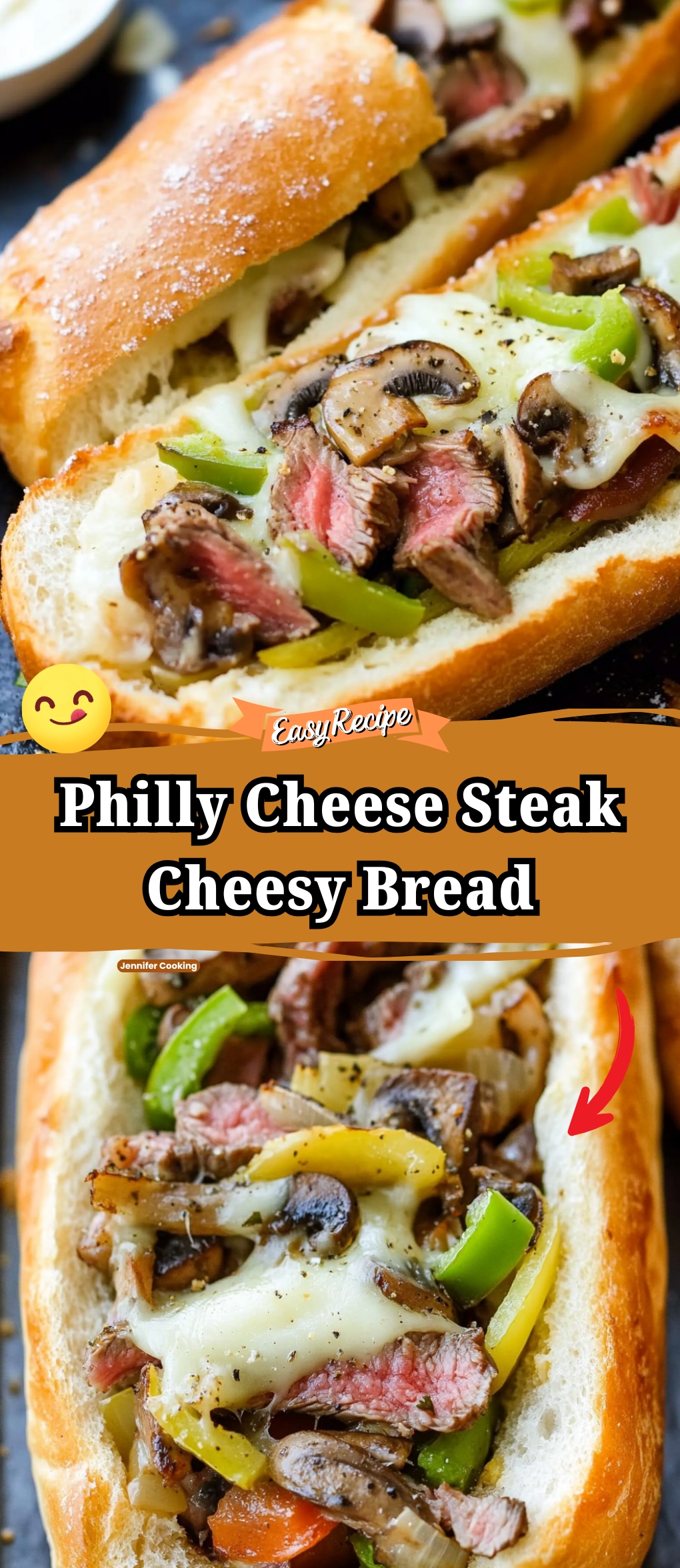 Philly Cheese Steak Cheesy Bread