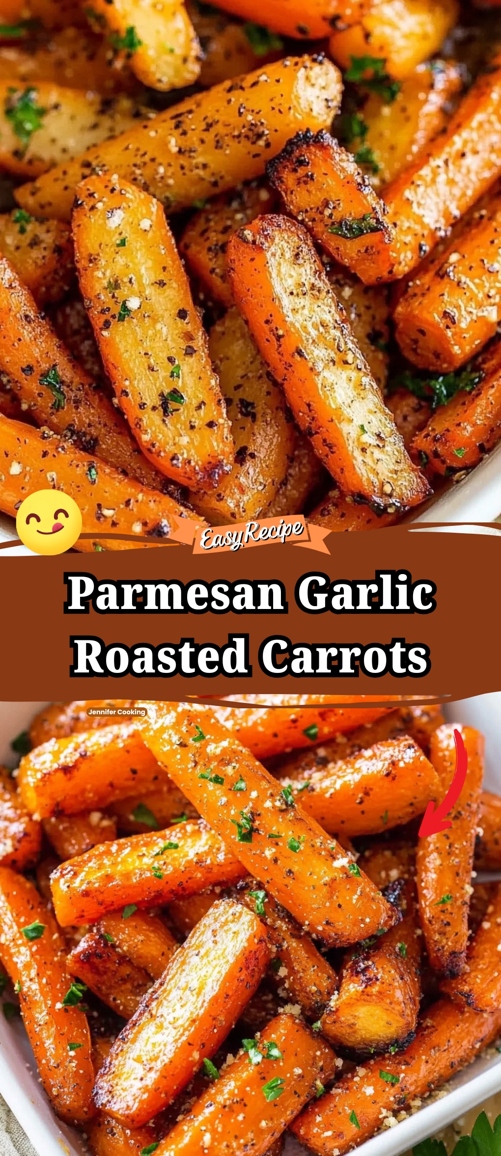 Parmesan Garlic Roasted Carrots