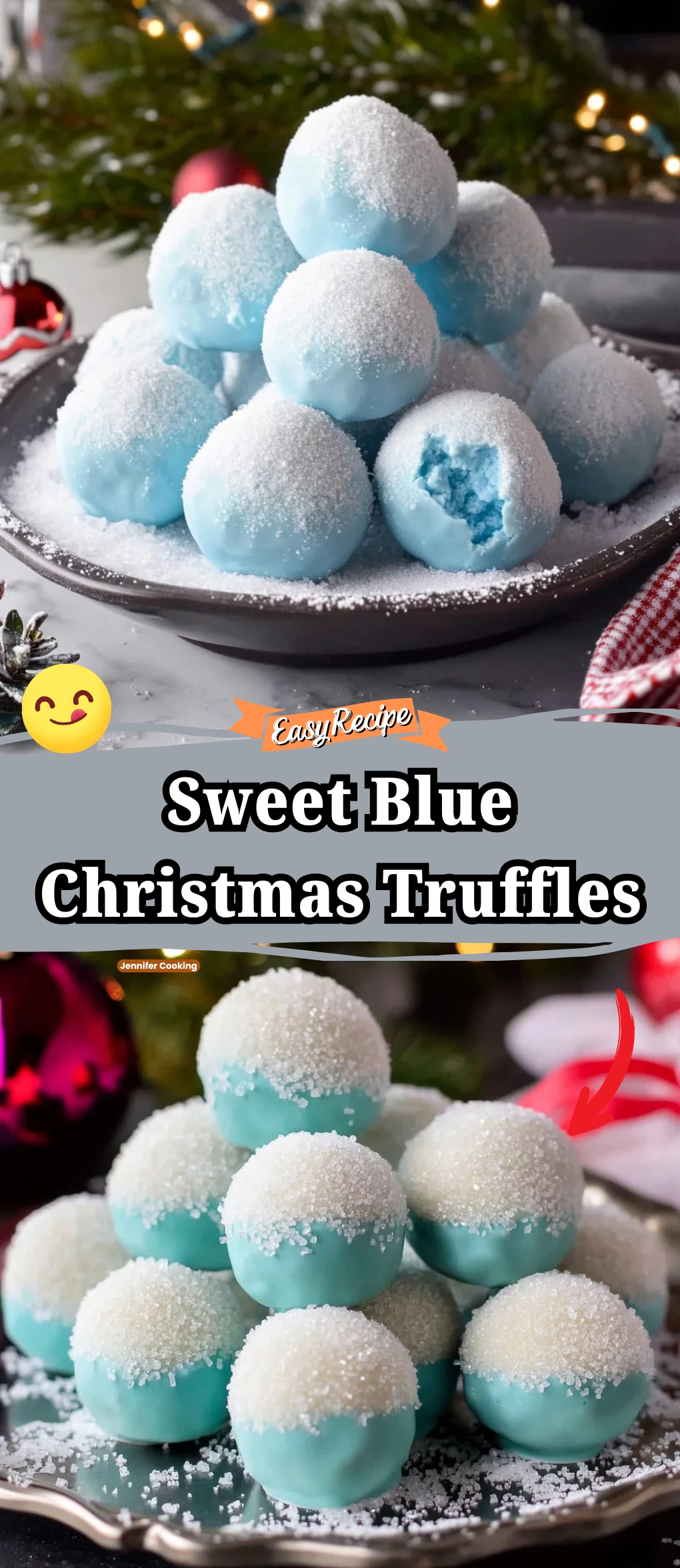 Blue Christmas Truffles