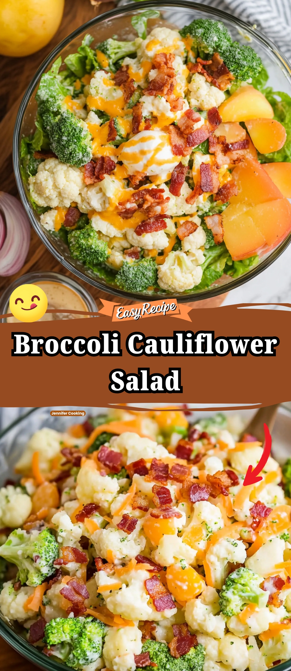 Broccoli Cauliflower Salad