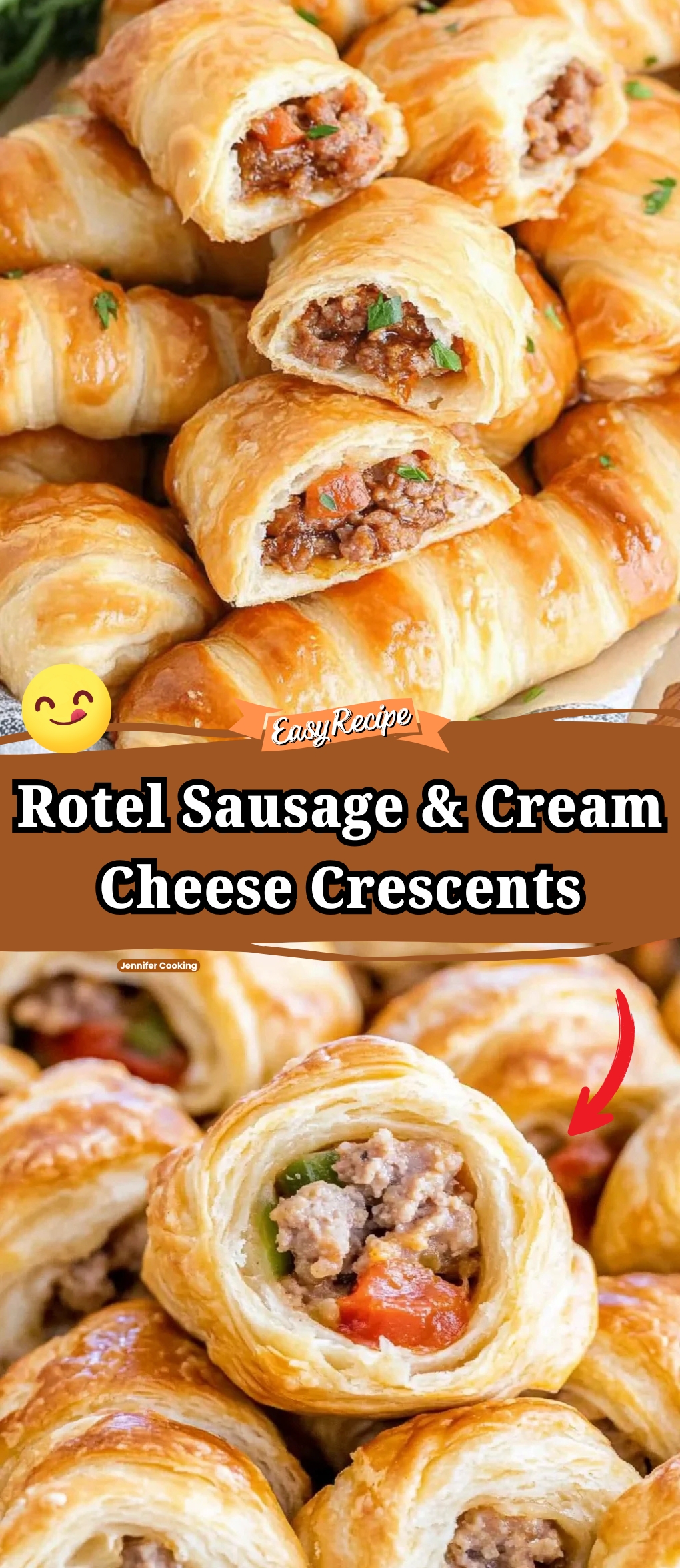 Rotel Sausage & Cream Cheese Crescents