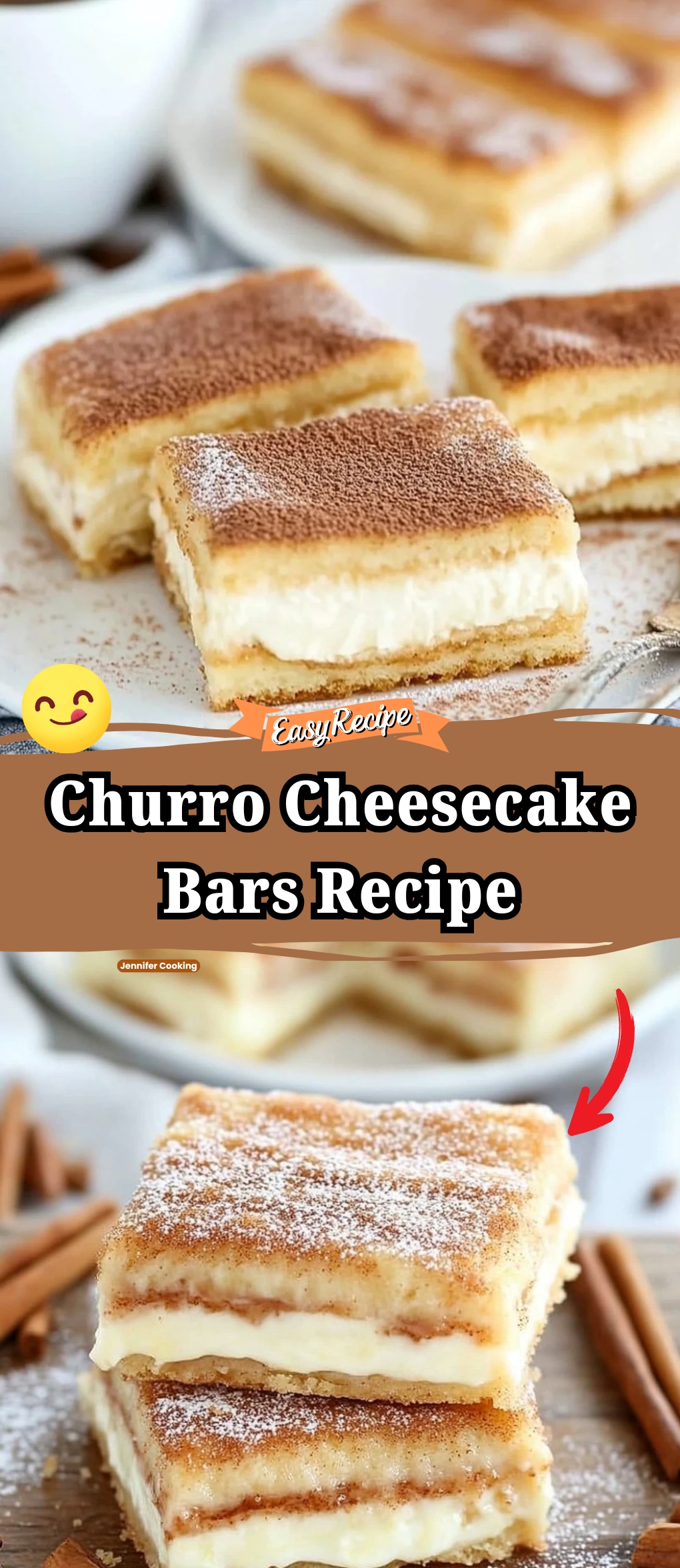 Churro Cheesecake Bars Recipe