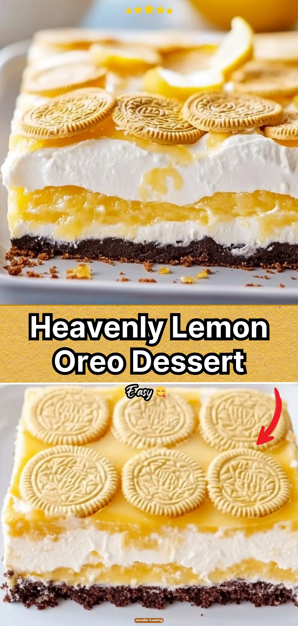 Heavenly Lemon Oreo Dessert