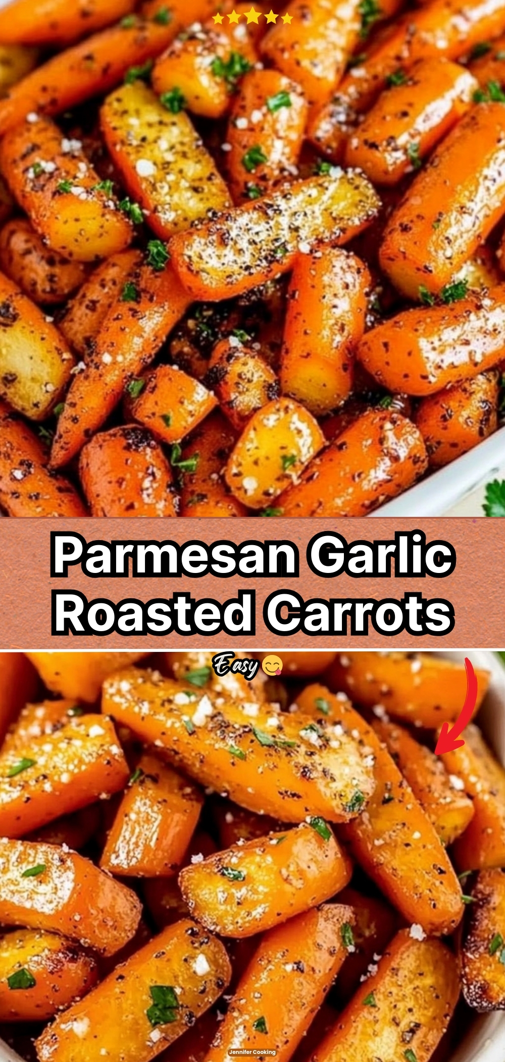 Parmesan Garlic Roasted Carrots