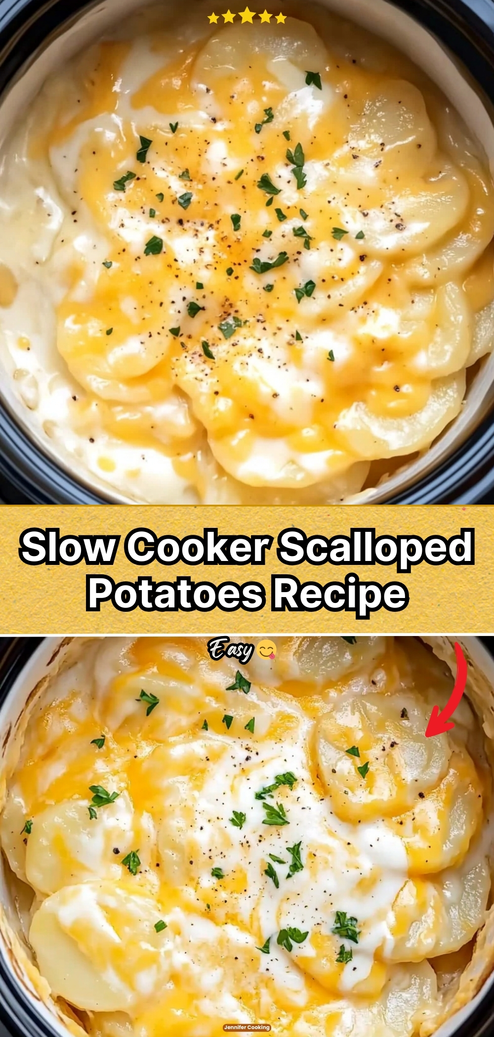 Slow Cooker Scalloped Potatoes Recipe