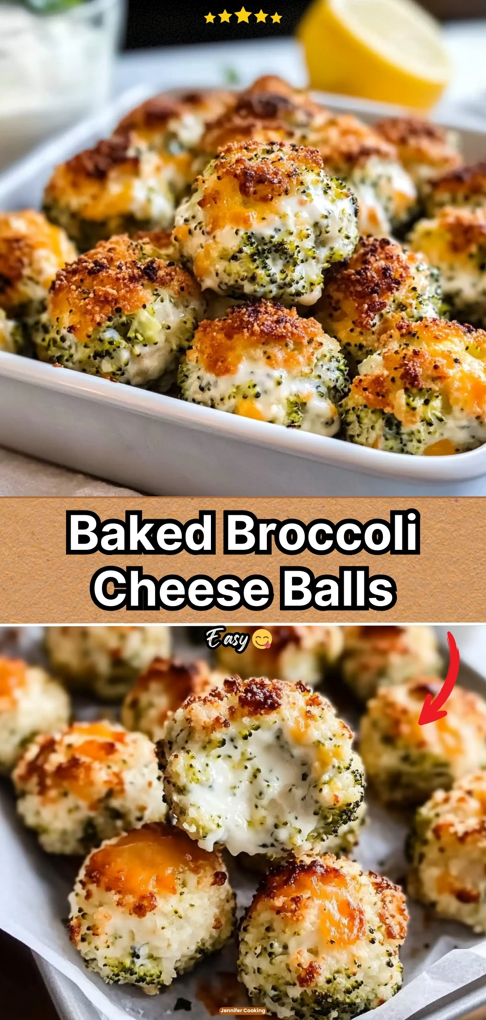 Baked Broccoli Cheese Balls