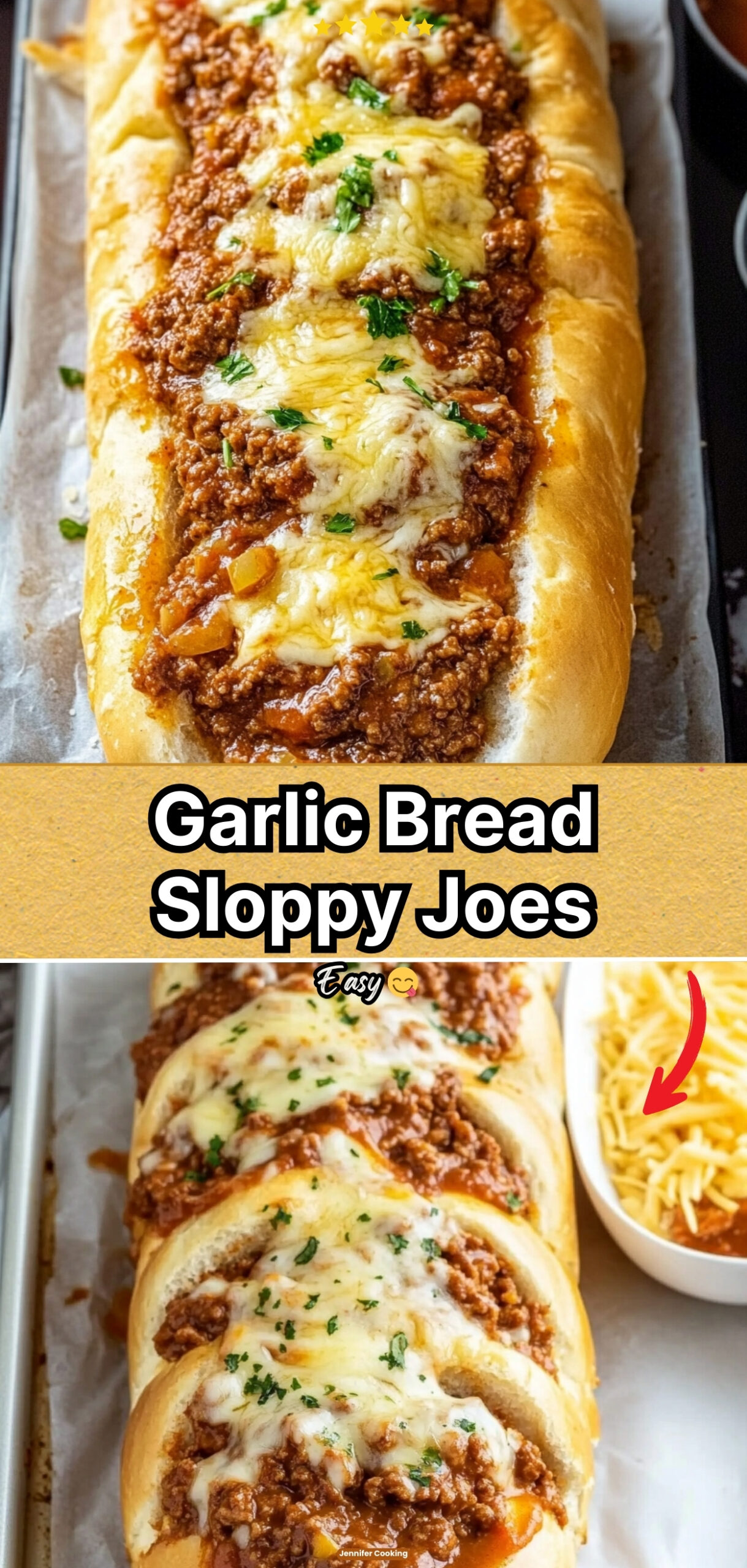 Garlic Bread Sloppy Joes