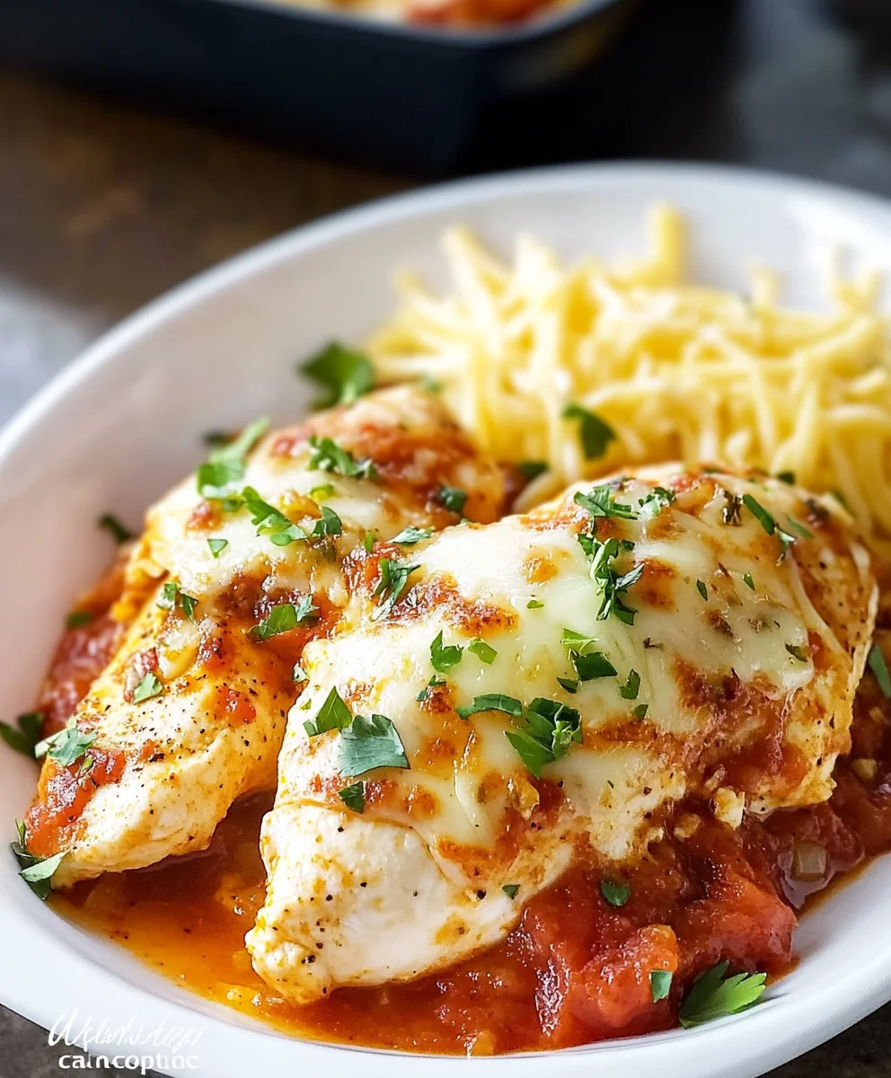 Easy Mozzarella Chicken Recipe (Low Carb Chicken Parm)