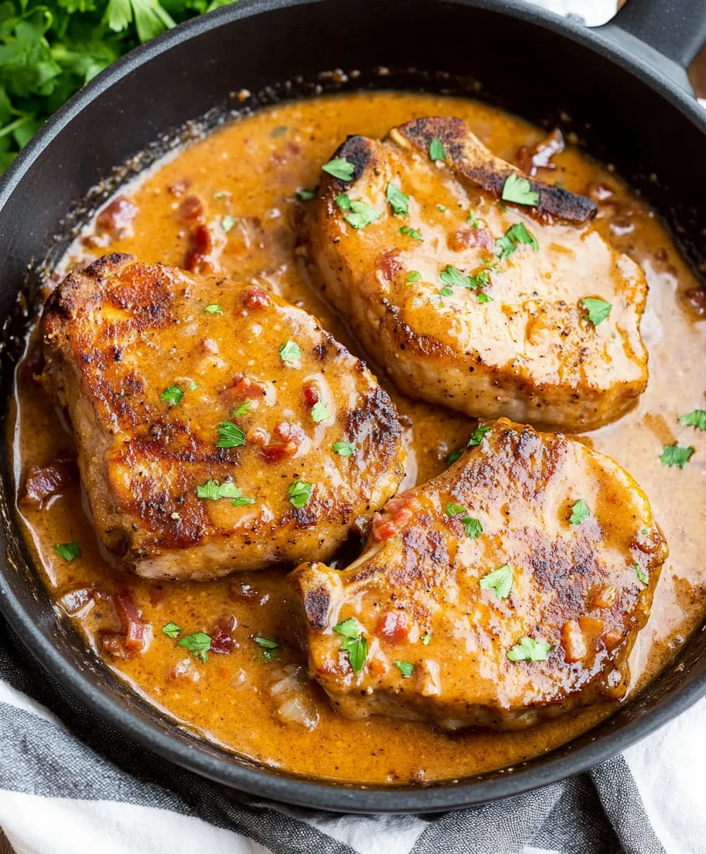 Juicy & Flavorful Smothered Pork Chops