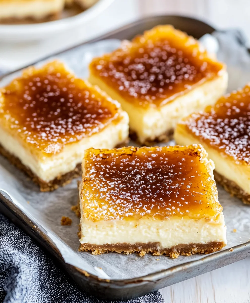 Crème Brûlée Cheesecake Bars