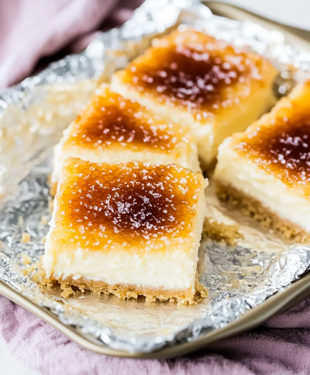 Crème Brûlée Cheesecake Bars