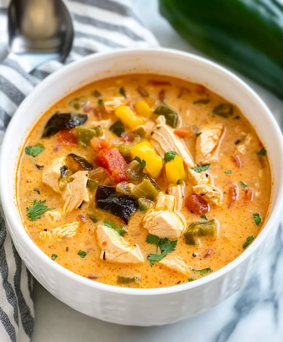 Chicken Poblano Soup