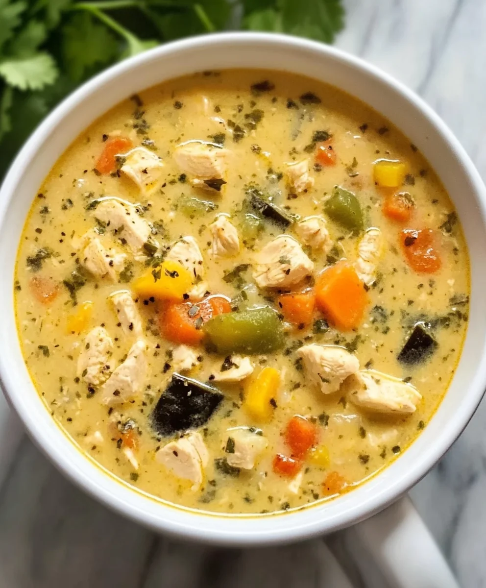 Chicken Poblano Soup